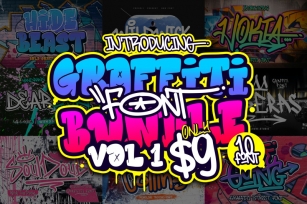 Graffiti Font Bundle Vol I Font Download