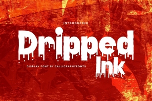 Dripped Ink Font Download