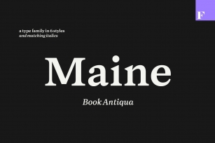 Maine -Book Antiqua Family Font Download