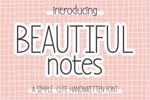 Beautiful Notes Font Download