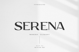 Serena | Modern Sans Serif Font Download