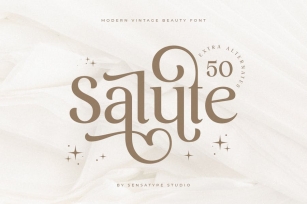 Salute - Modern Vintage Beauty Font Font Download