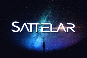 Sattelar - Modern futuristic scifi font Font Download
