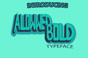 allowwed bold Font Download