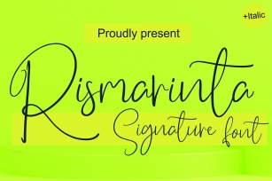 Rismarinta Signature Font Download