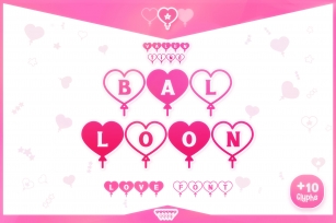 Valentine Balloon Font Download