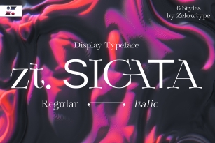 Zt Sigata Display Font Download