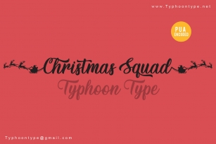 Christmas Squad font Font Download