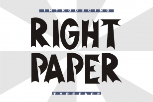 Right Paper Font Download