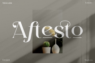 Aftesto Typeface Font Download