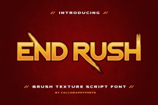 End Rush Font Download
