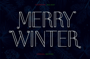Merry Winter Christmas Display Font Download