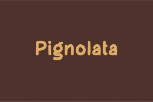 Pignolata Font Download