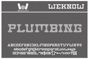 Plumbing Font Download