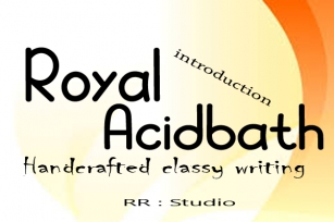 Royal Acidbath Font Download