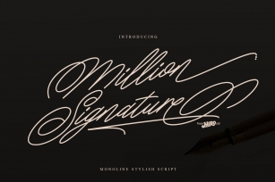 Million Signatures Font Download