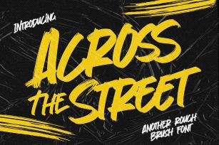 Across The Street Font Download