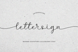 Lettersign - For Personal Font Download