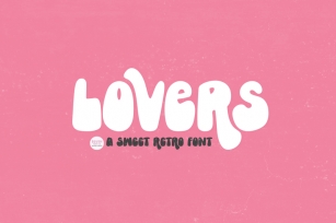 LOVERS an Adorable Retro Font Font Download