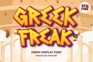 Greek Freak - Gaming Font Font Download