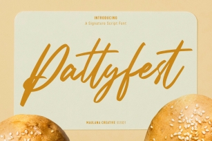 Pattyfest Signature Script Font Download
