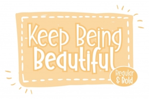 Keep Being Beautiful Font Download