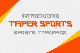 Taper Sports Typeface Font Download