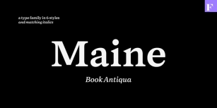 Maine Font Download