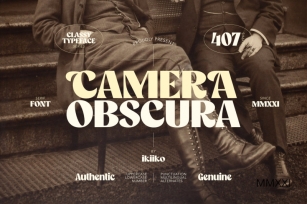 Camera Obscura - Classy Type Font Download