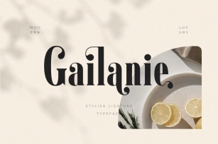Gailanie // Stylish Ligature Font Download
