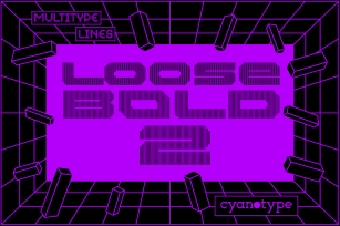 MultiType Lines Loose Bold 2 Font Download