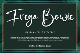 Freya Bowie Font Download