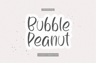 Bubble Peanut Font Download