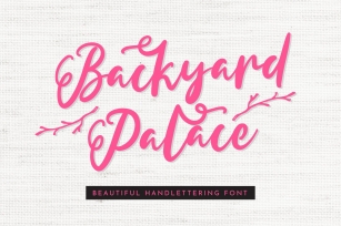 Backyard Palace Font Download