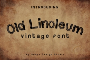 Old Linoleum Font Download
