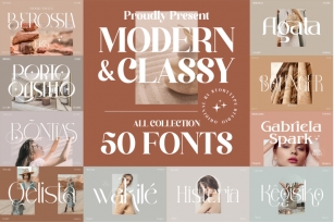 Sale! Mega Bundle 50 Modern Font Font Download