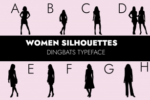 Women Silhouettes Font Download
