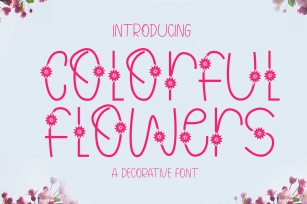 Colorful Flowers Font Download