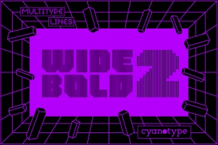 MultiType Lines Wide Bold 2 Font Download