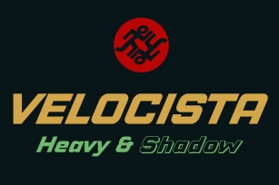 Velocista Heavy  Shadow Font Download