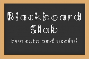 Blackboard Slab Font Download
