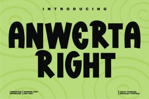Anwerta Right Font Download