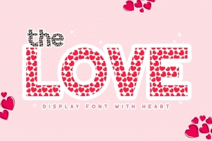 The Love with Heart Accent Font Download