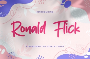 Ronald Flick - Handwritten Font Font Download