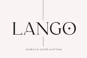 Lango - Modern Serif Font Font Download