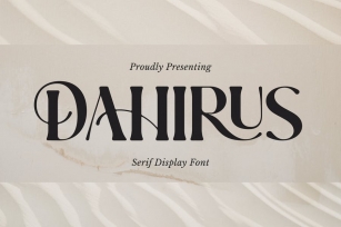 Dahirus Font Font Download