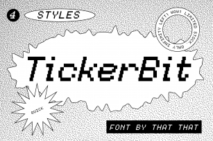 TickerBit Font Download