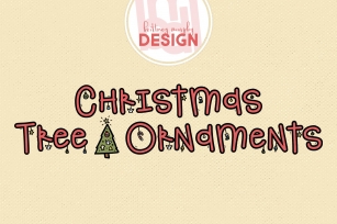 Christmas Tree Ornaments Font Download