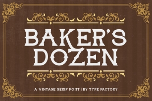 Bakers Dozen Font Download