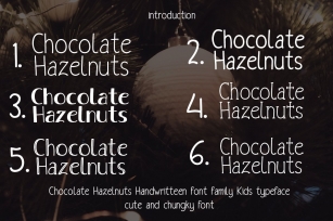 Chocolate Hazelnuts Font Download